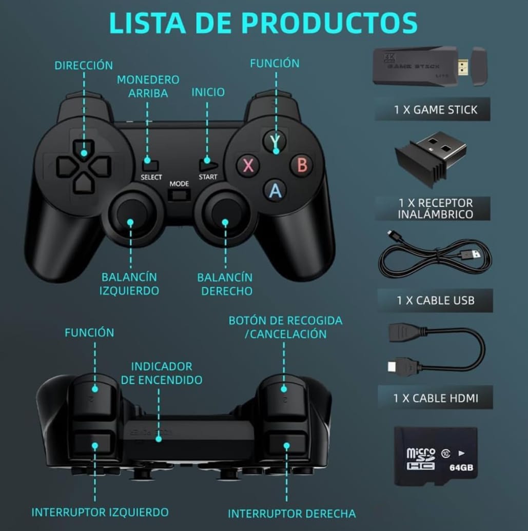 Consola de VídeoJuegos con +Mas de 20000 juegos