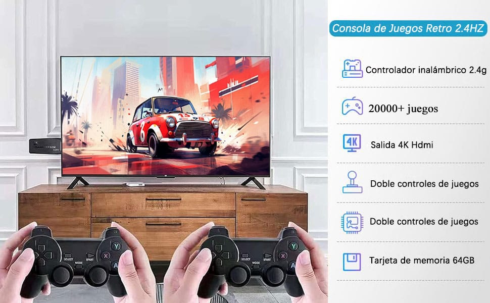 Consola de VídeoJuegos con +Mas de 20000 juegos